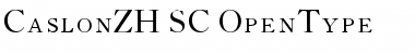 Download CaslonZH-SC Font Download CaslonZH-SC Font