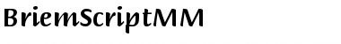 BriemScriptMM Regular Font