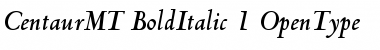 Centaur MT Bold Italic