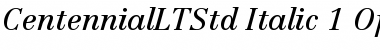 Centennial LT Std 56 Italic