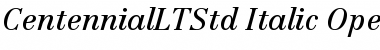 Centennial LT Std 56 Italic Font