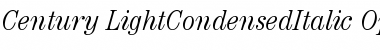 ITC Century Light Condensed Italic Font