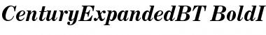 Century Expanded Bold Italic Font