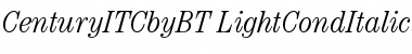 ITC Century Light Condensed Italic
