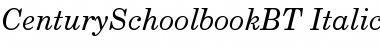 Century Schoolbook Italic Font