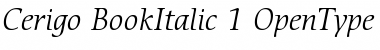 ITC Cerigo Book Italic