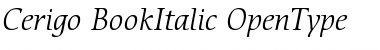 ITC Cerigo Book Italic