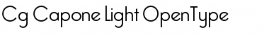 Cg Capone Light Regular Font