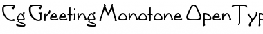 Download Cg Greeting Monotone Font Download Cg Greeting Monotone Font