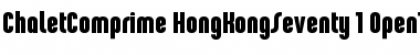 ChaletComprime HongKongSeventy Font