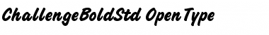 Challenge Bold Std Regular Font