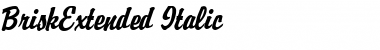 BriskExtended Italic Font