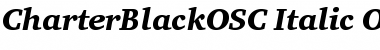 CharterBlackOSC Italic Font