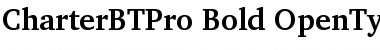 Charter BT Pro Font