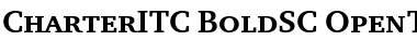 Charter ITC Bold SC Font