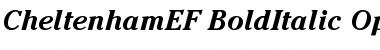 CheltenhamEF-BoldItalic Regular Font