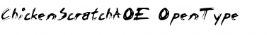 ChickenScratchAOE Regular Font