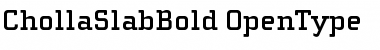 ChollaSlab Bold Font