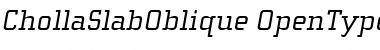 ChollaSlab Font