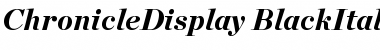 Chronicle Display Black Italic Font