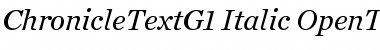 Chronicle Text G1 Italic