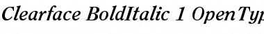 ITC Clearface Bold Italic