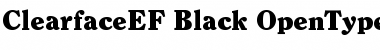 ClearfaceEF-Black Regular Font
