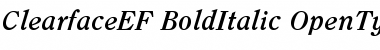 Download ClearfaceEF-BoldItalic Font Download ClearfaceEF-BoldItalic Font