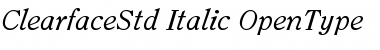 ITC Clearface Std Font