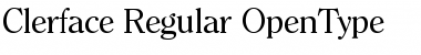 Clerface-Regular Font