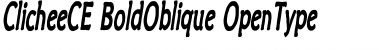 ClicheeCE BoldOblique ClicheeCE BoldOblique