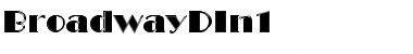 Download BroadwayDIn1 Font