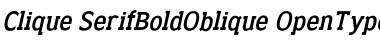 Clique&nbsp;SerifBoldOblique