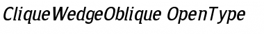 CliqueWedge Font