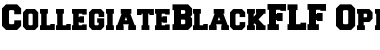 CollegiateBlackFLF Font