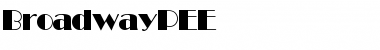Download BroadwayPEE Font Download BroadwayPEE Font