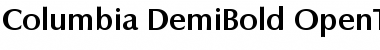 Columbia-DemiBold Regular Font