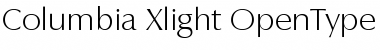 Columbia-Xlight Regular Font