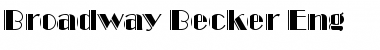 Download Broadway Becker Eng Font