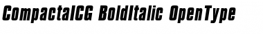 CompactaICG BoldItalic Font