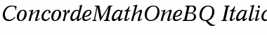 Download Concorde Math 1 BQ Font