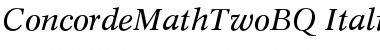 Concorde Math 2 BQ Font