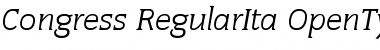 Congress-RegularIta Regular Font