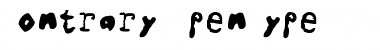 Contrary Regular Contrary Regular