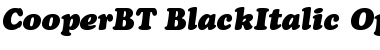 Bitstream Cooper Black Italic Font