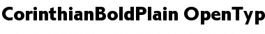 Corinthian Bold Plain Font