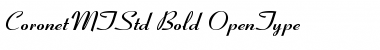 Coronet MT Std Bold Regular Font
