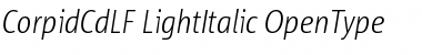 Corpid Cd LF Light Italic Font
