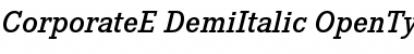 CorporateE Font CorporateE Font