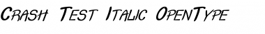 Download Crash  Test Italic Font